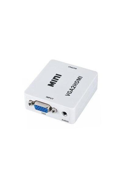 OEM Adapter KOM0846 VGA & Audio In - HDMI Out, Stereo Audio Input (White)