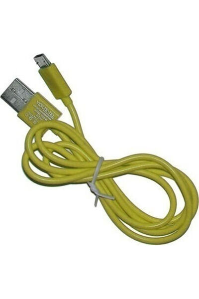 Other Volte-Tel 1μ Κανονικό Καλώδιο USB 2.0 σε micro USB Κίτρινο (8112072)