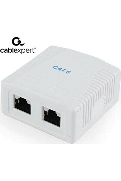 Cablexpert CAT6 UTP Κουτί επιφανειακής τοποθέτησης 2 θυρών NCAC-2F6-01 Κουτί ...