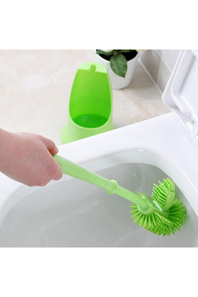 ForWhat Silicone Style Toilet Bowl Cleaning Brush for Office Home Office Hygiene
