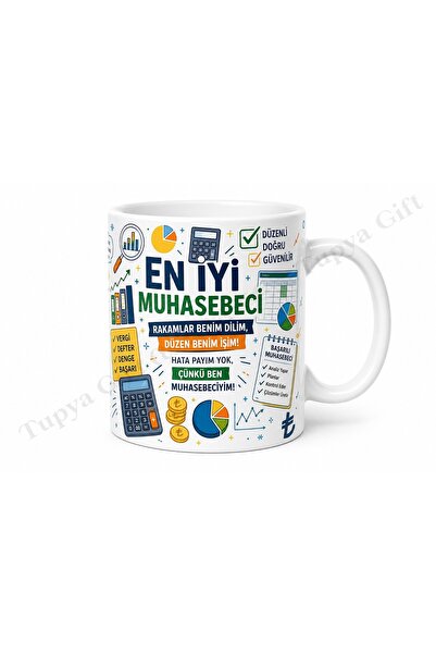 Tupya Gift Muhasebeciye Hediye Kişiye Özel Baskılı Kupa Bardak Muhasebe Günü ...