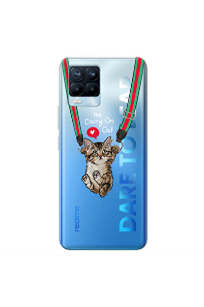 Other Realme 8 Pro Swinging cat Transparent Silicone TPU Θήκη