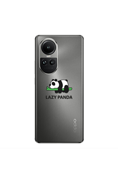 Other Oppo Reno10 5G Lazy panda Transparent Silicone TPU Θήκη
