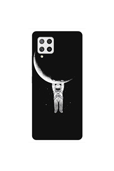 Other Samsung A42 5G Swinging on the moon Transparent Silicone TPU Θήκη