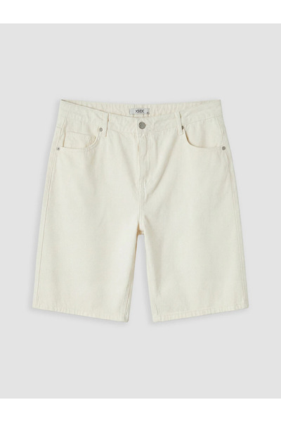 LC Waikiki Beige Regular Fit Gabardine Men's Shorts