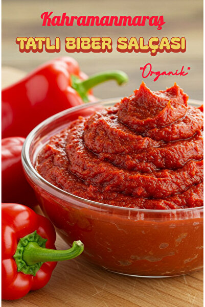 İkizler Maraş Biber Salçası - Organik Ev Yapımı - Güneş Kurusu Tatlı 1 Kg.