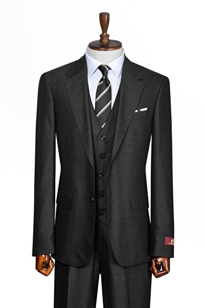 ilayda emir Premium, Slim Fit, Striped, Men's Suit