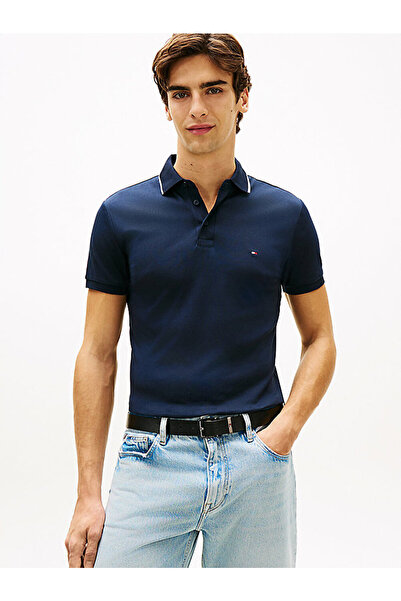 Tommy Hilfiger erkek liquid cotton tipped polo t-shirt