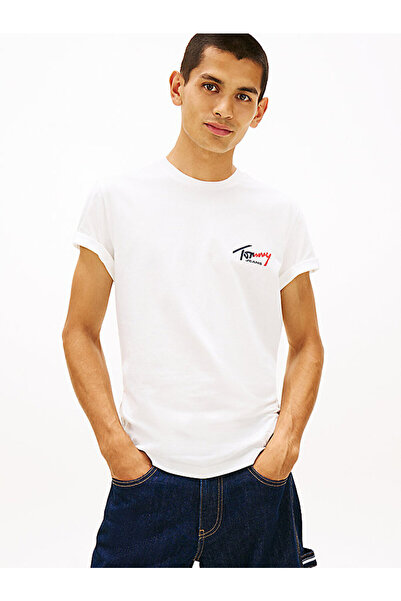 Tommy Hilfiger Men's Tjm Slim Sign Chest T-Shirt