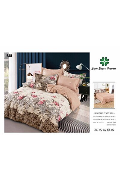 Super Elegant Pucioasa Finet Duvet Cover Set 6 Pieces 245x250cm – Premium Com...