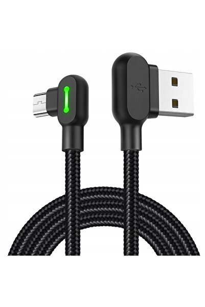 Mcdodo 90 °   Cablu Micro USB în unghi, încărcare rapidă, cu două capete, QC ...