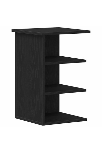 vidaxl Dulap lateral Stejar Negru 35 x 35 x 55 cm Lemn compozit