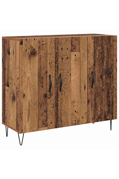 vidaxl Bufet Lemn vechi 90 x 32,5 x 80 cm Lemn compozit