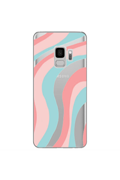 Other Samsung S9 Plus Colored lines Transparent Silicone TPU Θήκη