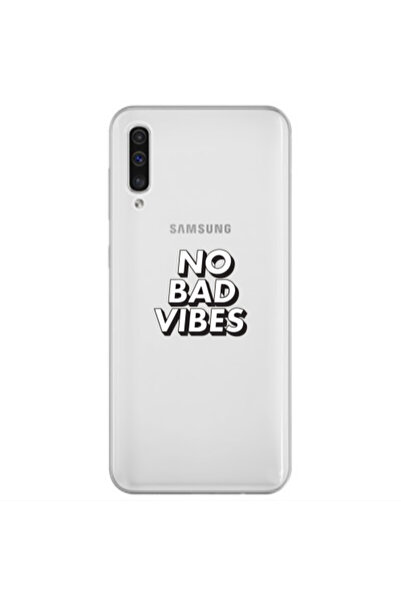 Other Samsung A50 No bad vibes Transparent Silicone TPU Θήκη