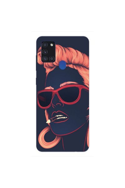 Other Samsung A21S Girl retro Transparent Silicone TPU Θήκη