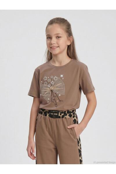 Beneti Tricou pentru fete 10-14 ani - Maro