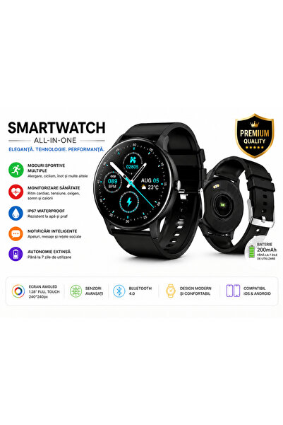 Shenzhen technology Ceas Smartwatch ZL02C Pro , Apel Bluetooth, Ecran Touch ,...
