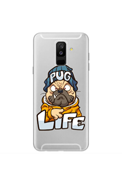 Other Samsung A6 Plus Pug Life 2 Transparent Silicone TPU Θήκη