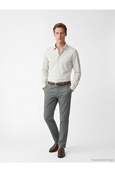 LC Waikiki Nevavm Men's Standard Fit Gabardine Trousers with a Difference