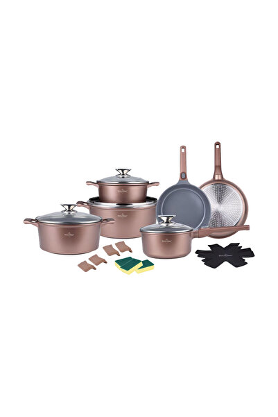 SWISS Set de oale Haus-Geneva, 19 piese, aluminiu, 18/20/24/28 cm, cupru