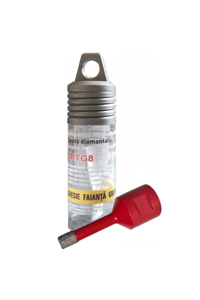 Diatech Burghiu diamantat de 8 mm pentru plăci ceramice, gresie, granit, marmură
