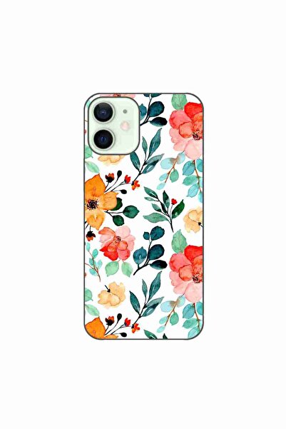 OEM Husa compatibila cu Apple iPhone 12 Mini Silicon Gel Tpu Model Painted Fl...
