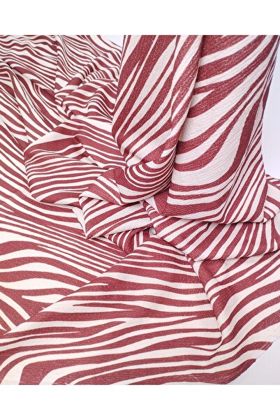Kumaş Parça Cream Burgundy Wrinkled Jersey Fabric Thin Flexible Soft Blouse &...