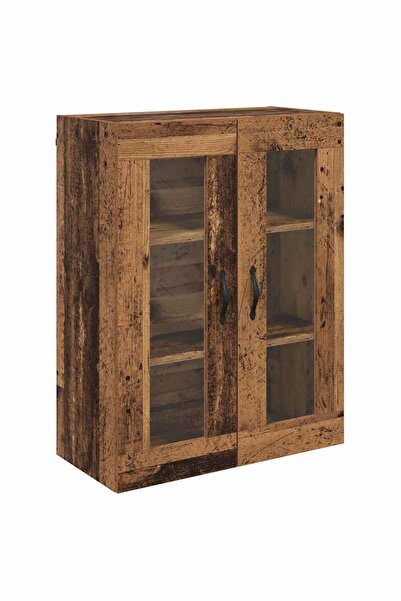 vidaxl Dulap montat pe perete Lemn Vechi 69,5 x 34 x 90 cm