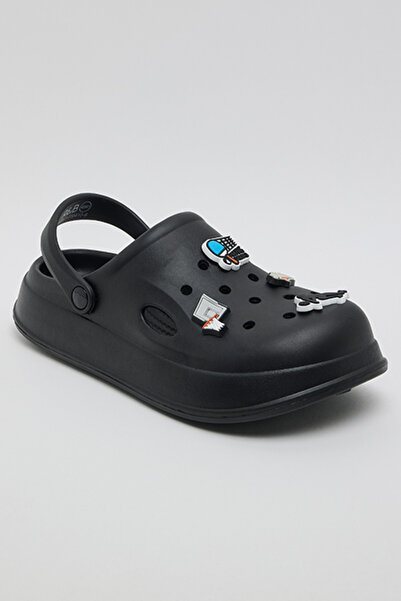 R&B Charm Detail Slingback Clogs