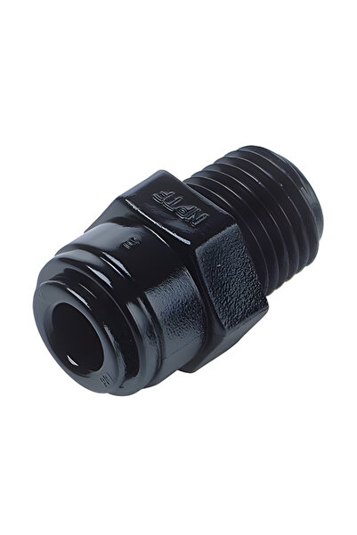 OME Black Straight Quick Coupling DMfit 12 mm Hose x 3/8″ Male Thread
