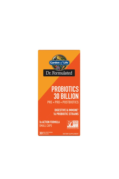 GARDEN OF LIFE Probiotics 30 Billion 30 Mini Vegetarian Capsules -