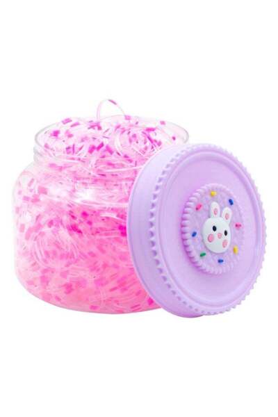 Duravel 300 Pcs Mini Hair Elastic Bands for Girls, Clear and Pink, Small Rubb...