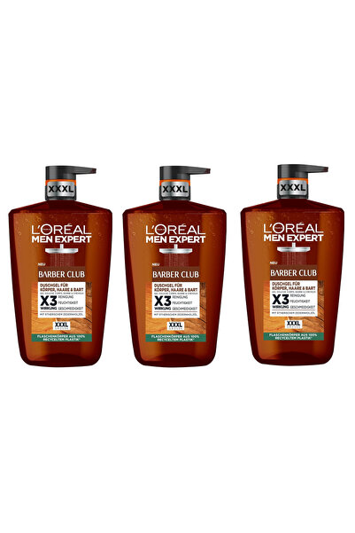 L'Oreal Paris Barber Club Shower Gel and Shampoo, Contains Woody Fragrance an...