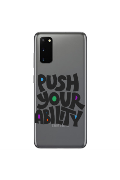 Other Samsung S20 Push Your Ability Transparent Silicone TPU Θήκη
