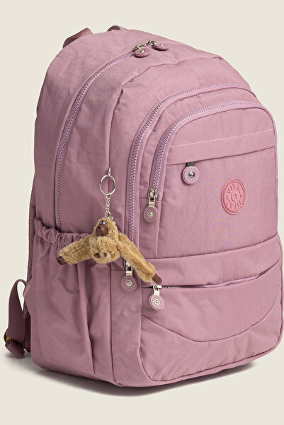 MİECZ BAGS Kılinkır Kumaşlı Modern Ergonomik Çok Bölmeli Maymun Anahtarlıklı ...