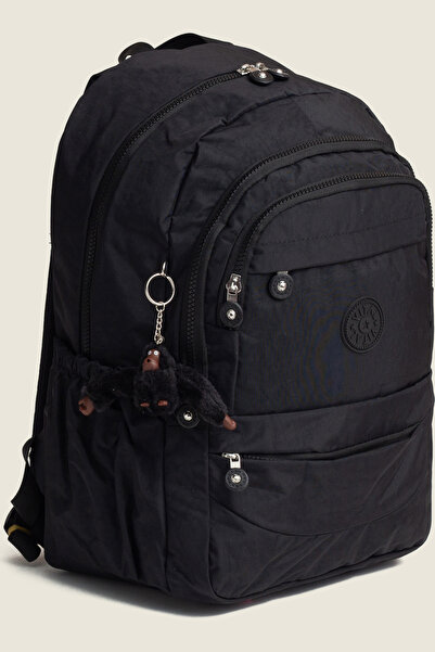MİECZ BAGS Kılinkır Kumaşlı Modern Ergonomik Çok Bölmeli Maymun Anahtarlıklı ...
