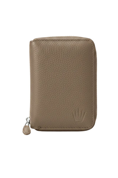 WATCHOFROYAL Petty Zipper Mink Mini Wallet