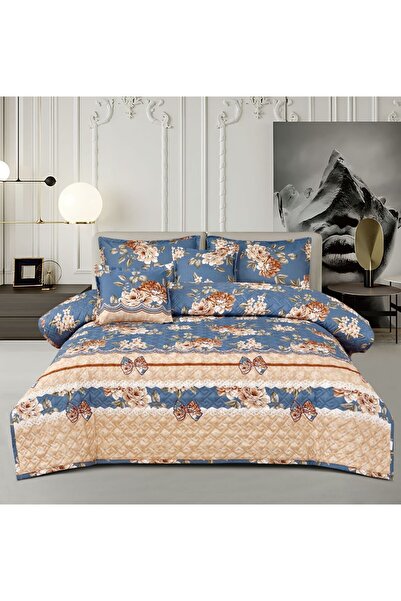 Moon Summer Pressed Flannel Bedspread - Nefirin - 6 Pieces - 250X230