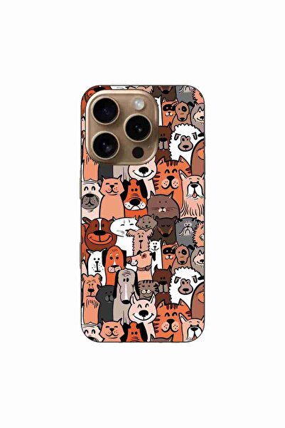 OEM Husa compatibila cu Apple iPhone 16 Pro Silicon Gel Tpu Model Caini si Pi...