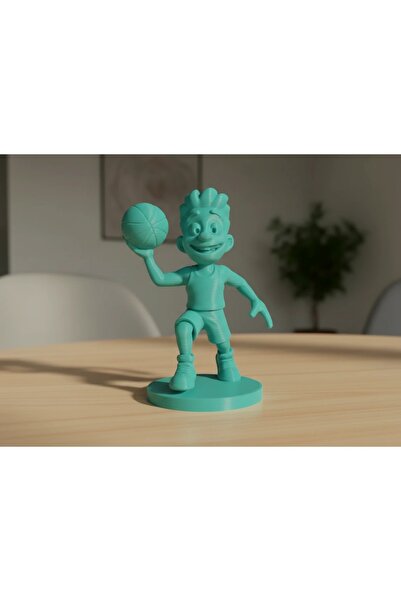 OEM Basketball Player Figurine Cartoon Style Sports Office Decor