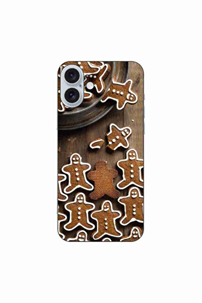 OEM Калъф, съвместим с Apple iPhone 16 Plus, силиконов гел TPU, с коледен дес...