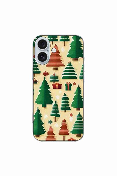 OEM Husa compatibila cu Apple iPhone 16 Silicon Gel Tpu Model Pixel Art Chris...