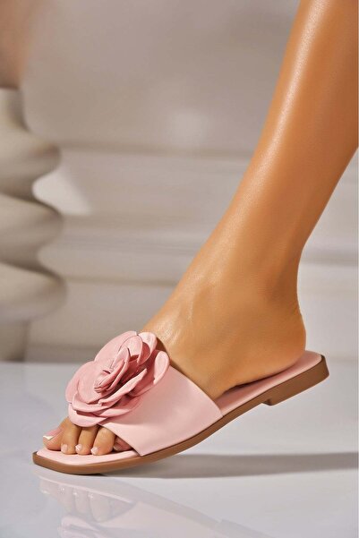 Joana Marisey Pink -Leather Slides Size 39