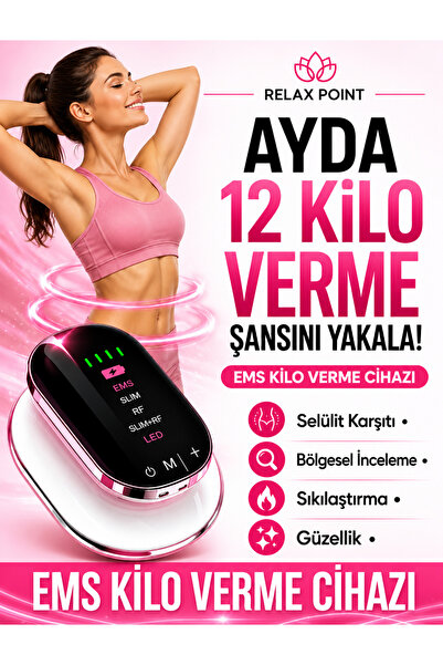 relax point EMS RF Vücut Bakım Cihazı | LED Işıklı Titreşimli Masaj ve Sıkı G...