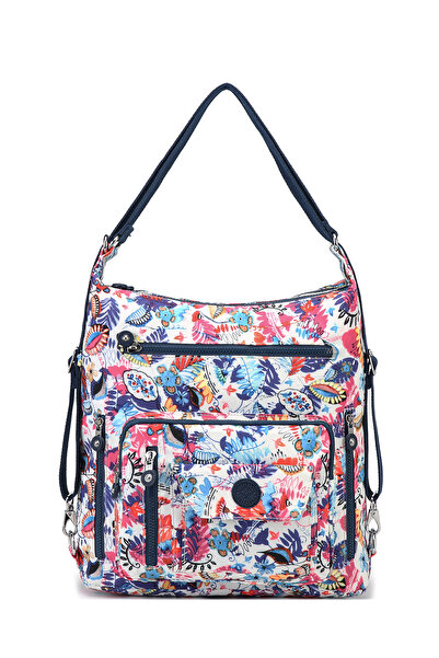 SMART BAGS Large Size Waterproof Crinkle Fabric Backpack and Shoulder Bag Selva