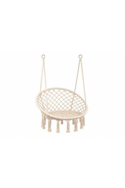 OEM Scaun Suspendat Tip Leagăn Boho cu Franjuri, Capacitate 150 Kg, pentru Ca...