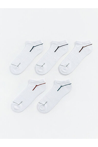 LC Waikiki Nevavm Farkıyla Lcw Accessories White Patterned 5-Pack Men's Booti...