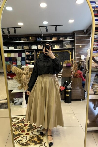 HÜMEYRA BUTİK Beli Belted Skirt