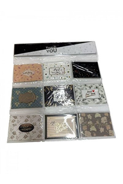 OEM Mini Greeting Cards With Message 72/ Top Bottom Set